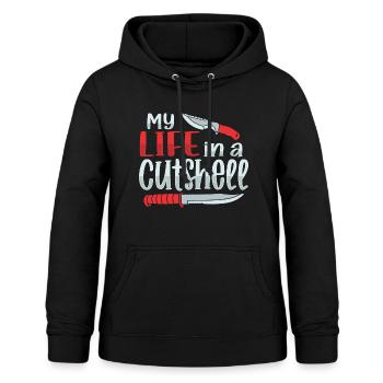 Butcher Knife Knife Knife Collector - Women's Hoodie - black - Front - AI Model Female 172 light (172cm)