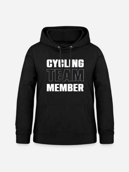 Cycling Team - Frauen Hoodie - Schwarz
