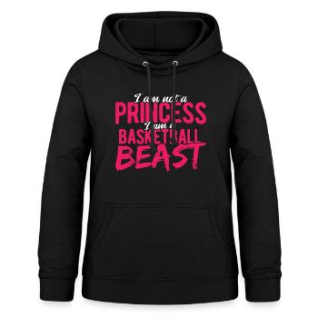 Basketball - Frauen Hoodie - Schwarz - Vorne - AI Model Female 172 light (172cm)