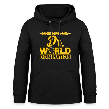 Weltherrschaft Doktor Geschenk - Frauen Hoodie - Schwarz - Vorne - AI Model Female 172 light (172cm)