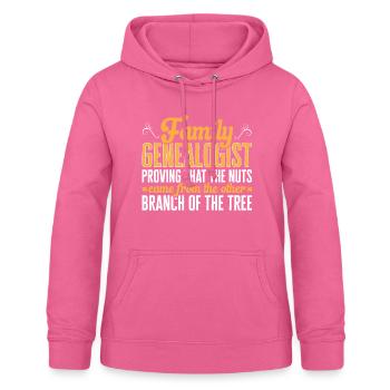 Genealogie Ahnenforschung Ahnenforscher - Frauen Hoodie - Pink - Vorne - AI Model Female 172 light (172cm)