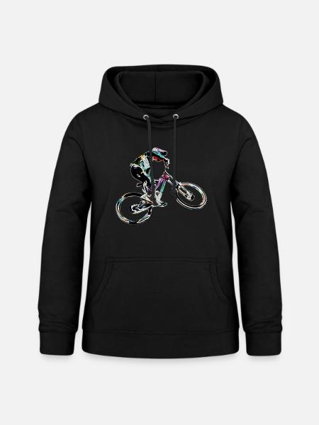 MTB MTB Downhill - Frauen Hoodie - Schwarz