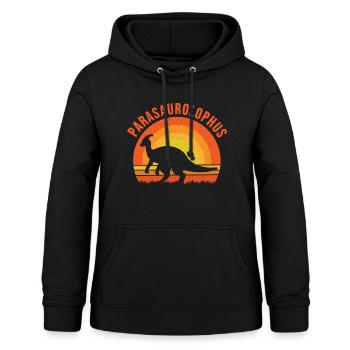 Parasaurolophus Dinosaur Lover Gift - Women's Hoodie - black - Front - AI Model Female 172 light (172cm)