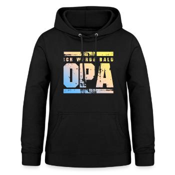 Ich werde Bald Opa - Frauen Hoodie - Schwarz - Vorne - AI Model Female 172 light (172cm)