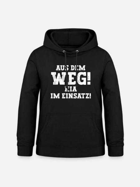 Nia Lustiger Spruch Vorname Name Nia - Frauen Hoodie - Schwarz