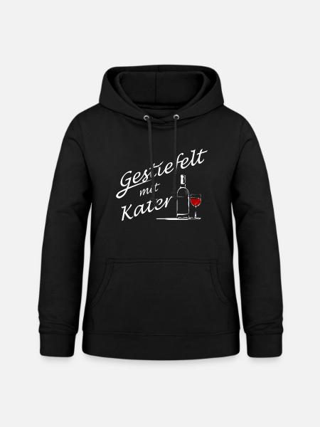 Gestiefelt mit Kater - Junggesellinnenabschied - Frauen Hoodie - Schwarz