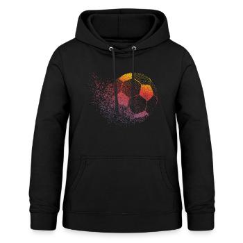 Fussball - Frauen Hoodie - Schwarz - Vorne - AI Model Female 172 light (172cm)