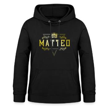 Matteo - Frauen Hoodie - Schwarz - Vorne - AI Model Female 172 light (172cm)