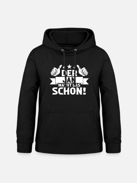 Jan - Frauen Hoodie - Schwarz