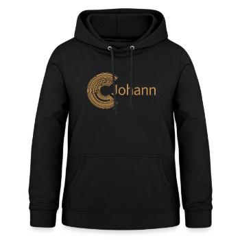 Pour Johann - Sweat à capuche Femme - noir - Devant - AI Model Female 172 light (172cm)