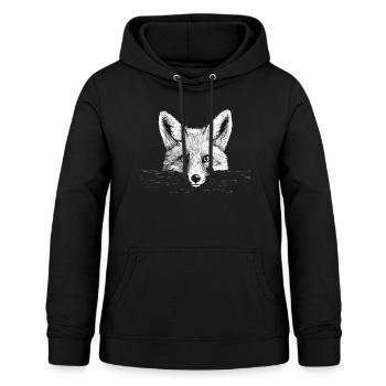 Fuchs - Frauen Hoodie - Schwarz - Vorne - AI Model Female 172 light (172cm)
