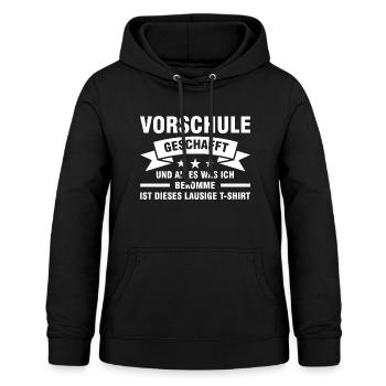 Vorschule Anfang Vorschüler Geschenk - Frauen Hoodie - Schwarz - Vorne - AI Model Female 172 light (172cm)