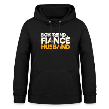 nur Ehemann - Frauen Hoodie - Schwarz - Vorne - AI Model Female 172 light (172cm)