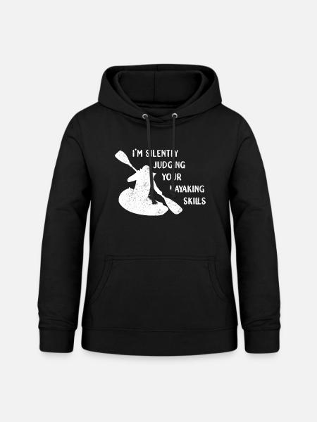 Kajak Kajakfahren - Frauen Hoodie - Schwarz