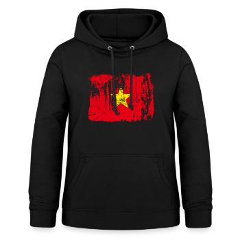 Vietnam - Frauen Hoodie - Schwarz - Vorne - AI Model Female 172 light (172cm)