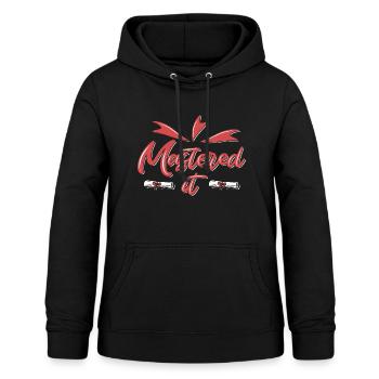 Master Université - Sweat à capuche Femme - noir - Devant - AI Model Female 172 light (172cm)