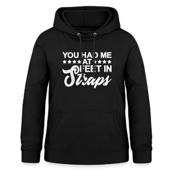 You Had Me At Feet In Straps 11 - Frauen Hoodie - Schwarz - Vorne - AI Model Female 172 light (172cm)