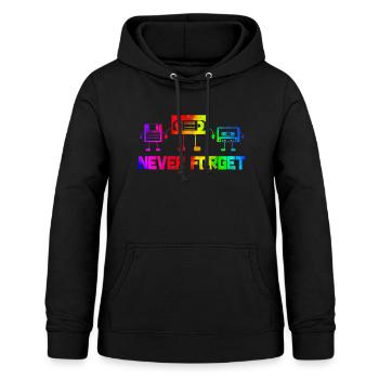 Music, Retro, Heavy Metal, Hard Rock, Punk, Vinyl, Pop - Women's Hoodie - black - Front - AI Model Female 172 light (172cm)