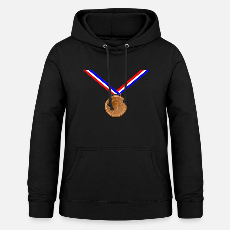 Bronzemedaille 3. - Frauen Hoodie - Schwarz