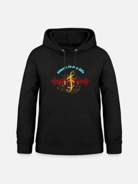 Music life - Frauen Hoodie - Schwarz