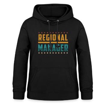 Regional Manager - Frauen Hoodie - Schwarz - Vorne - AI Model Female 172 light (172cm)