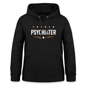 Psychiater Beruf - Frauen Hoodie - Schwarz - Vorne - AI Model Female 172 light (172cm)
