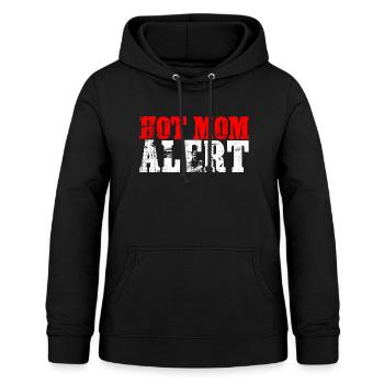 Hot Mom Alert 3 - Frauen Hoodie - Schwarz - Vorne - AI Model Female 172 light (172cm)
