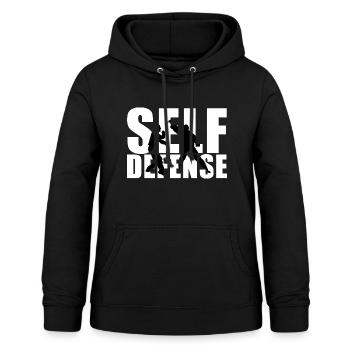 Selbstverteidigung Hobby im Namen - Frauen Hoodie - Schwarz - Vorne - AI Model Female 172 light (172cm)