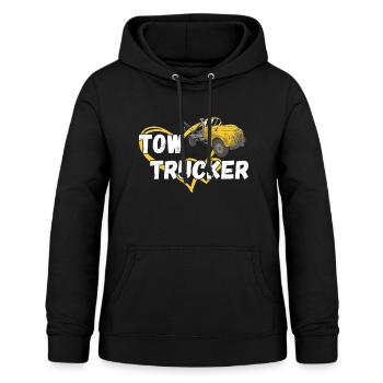 Tow Trucker Heart Tow Truck Operator - Frauen Hoodie - Schwarz - Vorne - AI Model Female 172 light (172cm)