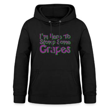 I'm Here To Stomp Some Grapes - Frauen Hoodie - Schwarz - Vorne - AI Model Female 172 light (172cm)