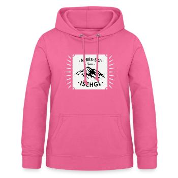 Après-Ski Ischgl - Sweat à capuche Femme - rose - Devant - AI Model Female 172 light (172cm)