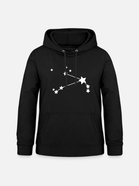 Sternzeichen: Widder Sternkonstellation - Frauen Hoodie - Schwarz