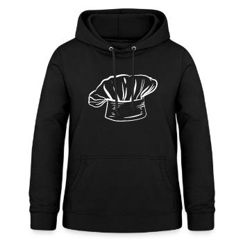 Koch Kochmütze Mütze Chefkoch Hut Kopfbedeckung - Frauen Hoodie - Schwarz - Vorne - AI Model Female 172 light (172cm)
