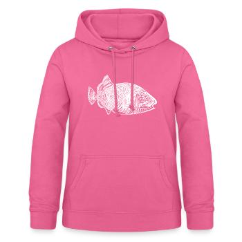 Baliste style vintage - Sweat à capuche Femme - rose - Devant - AI Model Female 172 light (172cm)