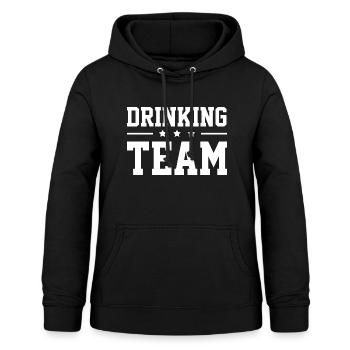Équipe de consommation d’alcool - Sweat à capuche Femme - noir - Devant - AI Model Female 172 light (172cm)