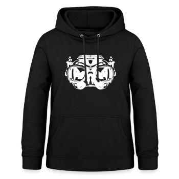 Taucherbrille Symbol Tauchen - Frauen Hoodie - Schwarz - Vorne - AI Model Female 172 light (172cm)