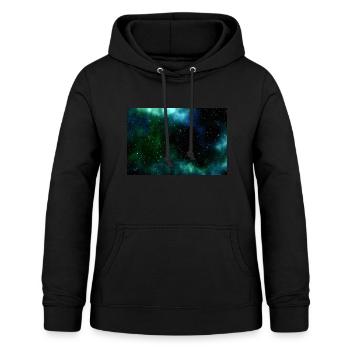 Galaxy - Frauen Hoodie - Schwarz - Vorne - AI Model Female 172 light (172cm)
