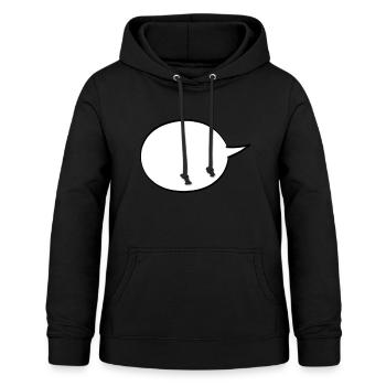 speech bubble - Women's Hoodie - black - Front - AI Model Female 172 light (172cm)