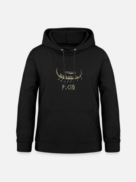 Wikingerschiff Drachenboot - Frauen Hoodie - Schwarz