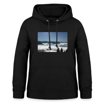 Suisse, affiche Rigi Berg, idée cadeau Lucerne - Sweat à capuche Femme - noir - Devant - AI Model Female 172 light (172cm)
