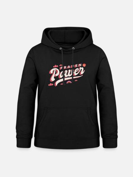 Frauenpower - Frauen Hoodie - Schwarz
