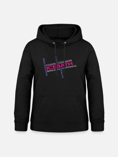 eisbader winterbader kälteresistent eisbad - Frauen Hoodie - Schwarz