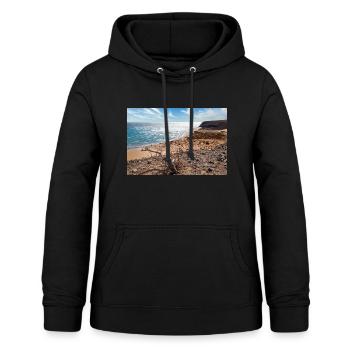 View over a beautiful bathing bay Risco del paso - Women's Hoodie - black - Front - AI Model Female 172 light (172cm)