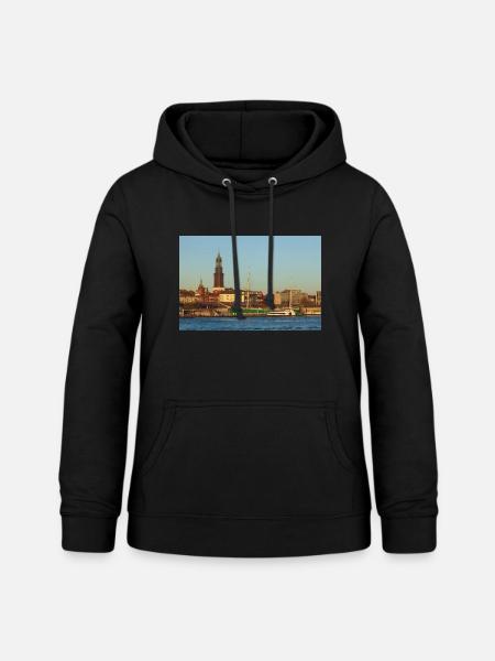 Elbe - Frauen Hoodie - Schwarz