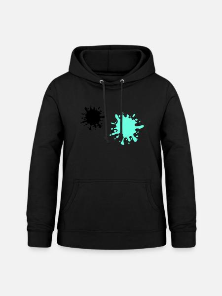 farbkleckse - Frauen Hoodie - Schwarz