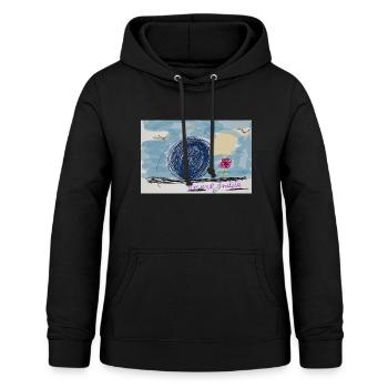 Non Sense song - Sweat à capuche Femme - noir - Devant - AI Model Female 172 light (172cm)