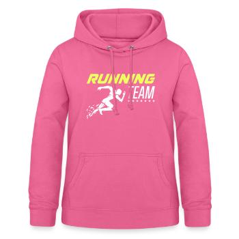 Running Team 1 - Women's Hoodie - pink - Front - AI Model Female 172 light (172cm)