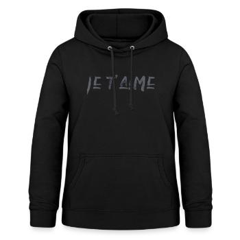 ich liebe dich Spruch Valentinstag französisch - Frauen Hoodie - Schwarz - Vorne - AI Model Female 172 light (172cm)