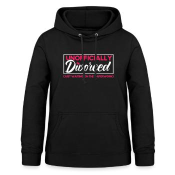 Auflösung der Ehe Scheidung Geschieden Geschenk - Frauen Hoodie - Schwarz - Vorne - AI Model Female 172 light (172cm)