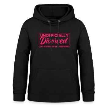 Auflösung der Ehe Scheidung Geschieden Geschenk - Frauen Hoodie - Schwarz - Vorne - AI Model Female 172 light (172cm)